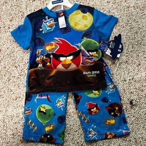 little Boys Angry Bird Pajama 3piece set polyester